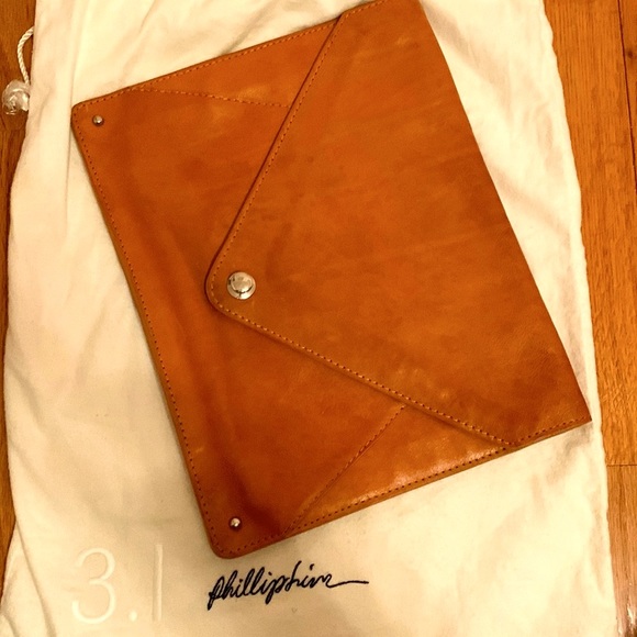 3.1 Phillip Lim Handbags - 3.1 Phillip Lin Leather Envelope Bag with Suede Interior & Dustbag